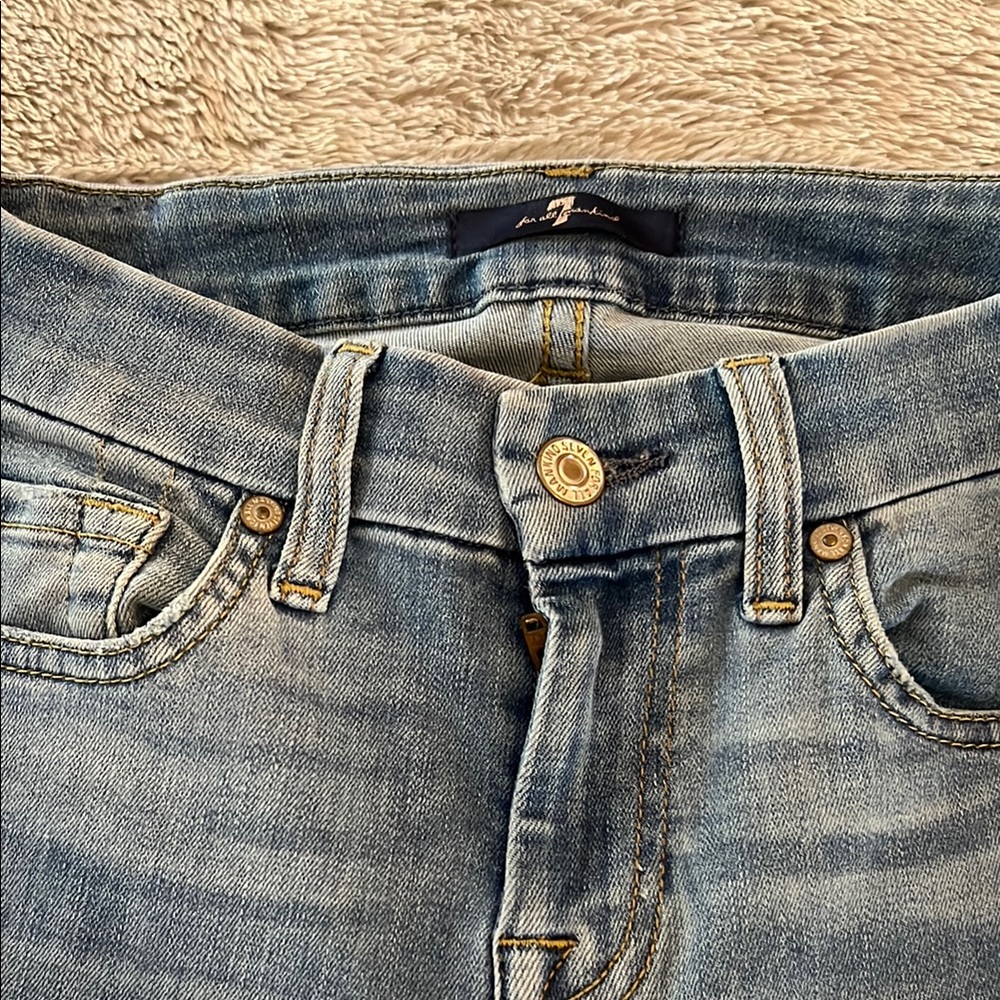 7 for all mankind Light Blue Denim Jeans